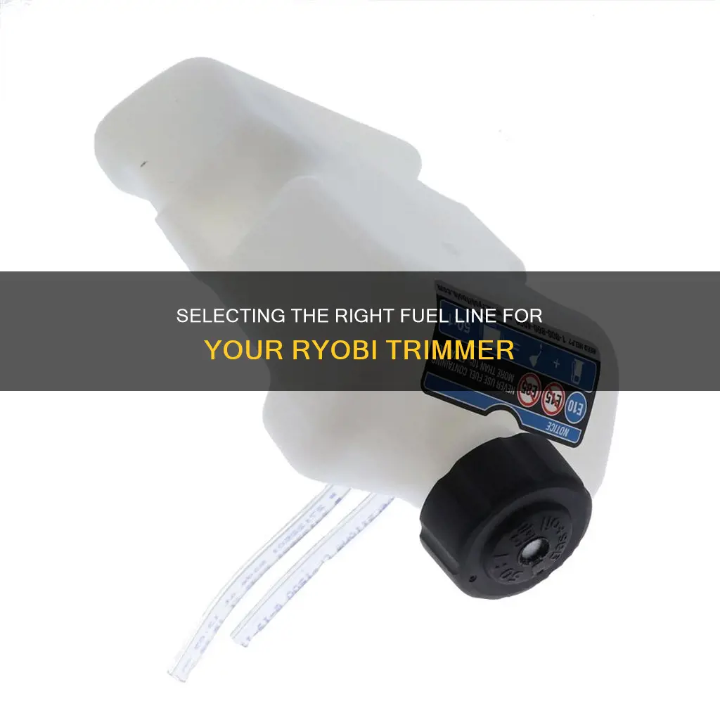what is the approprite fuel line on a ryobi trimmer
