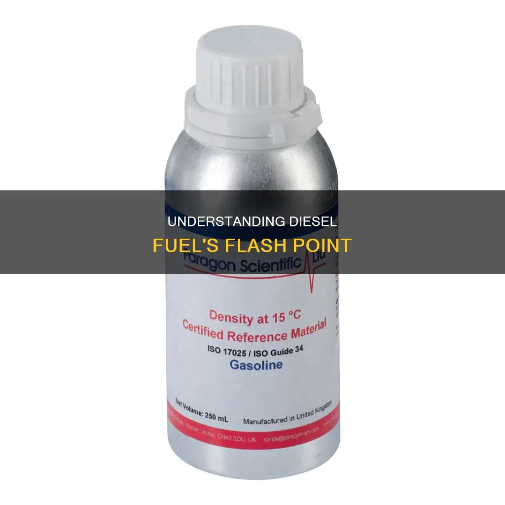 what is the approximate flash point of diesel fuel