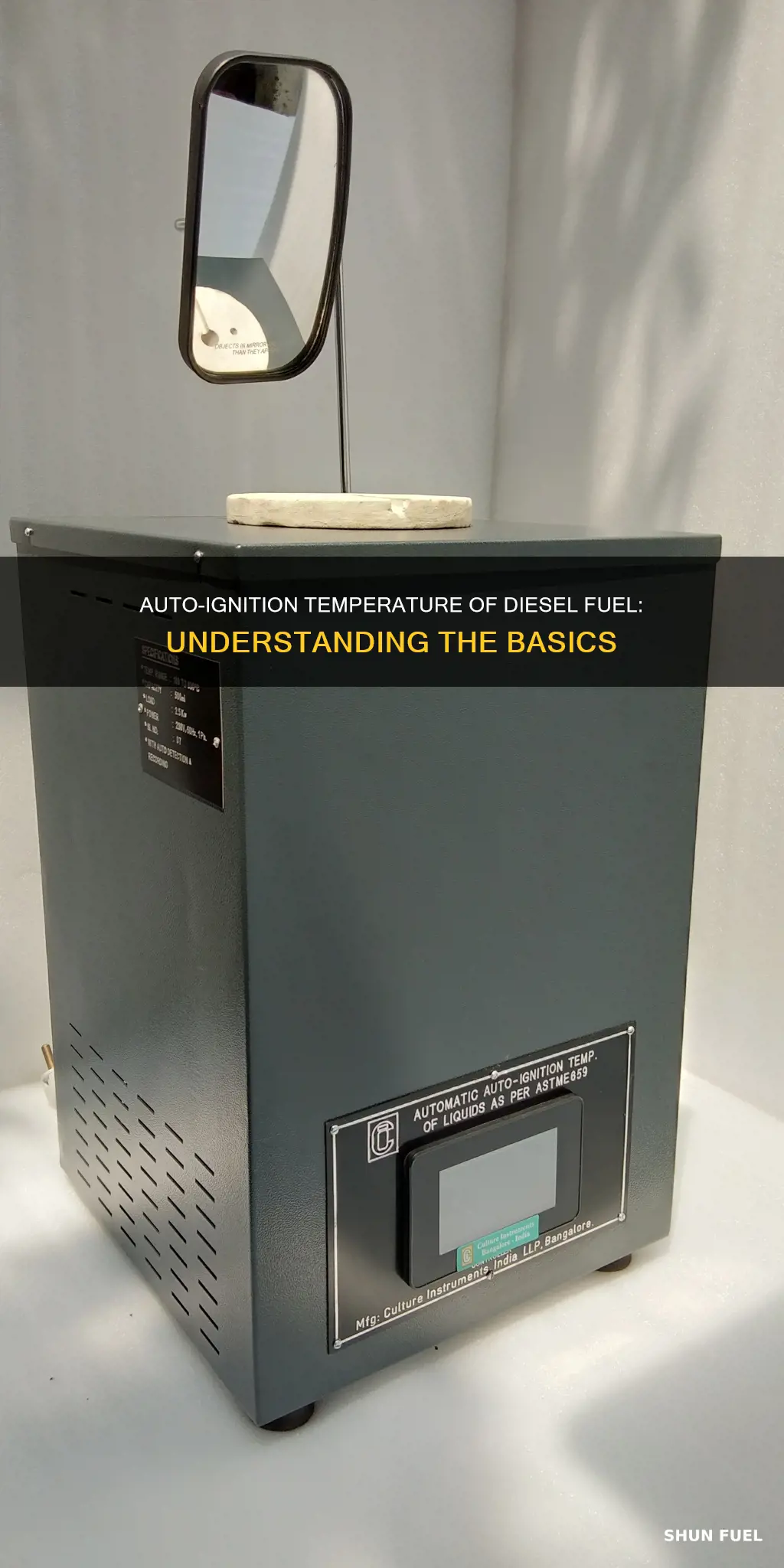 what is the auto ignition temperature of diesel fuel