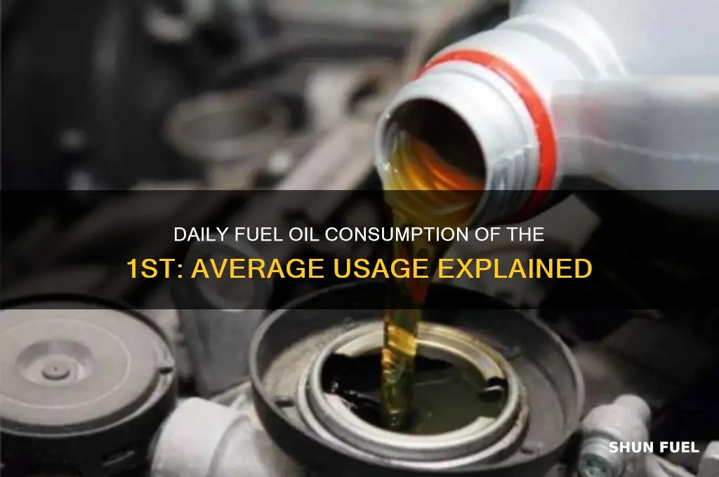 what is the average fuel oil the 1st uses a-day
