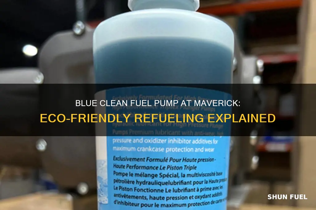 what is the blue clean fuel pump at maverick