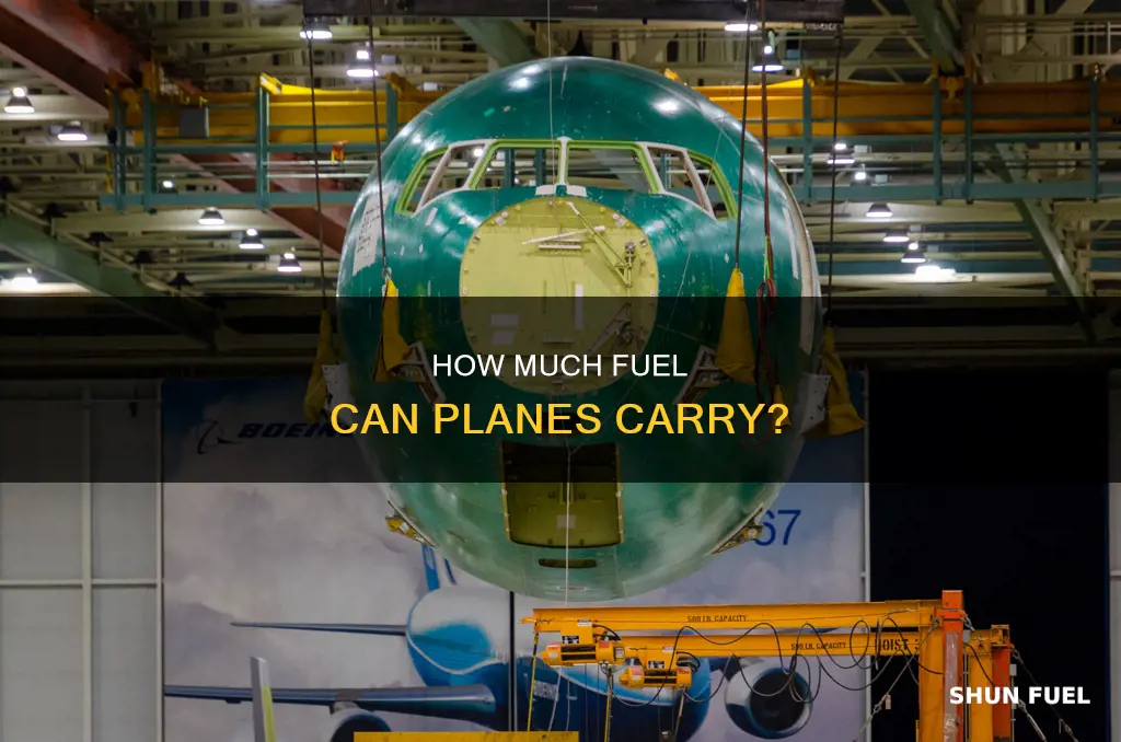 what is the capacity of aeroplane fuel tank