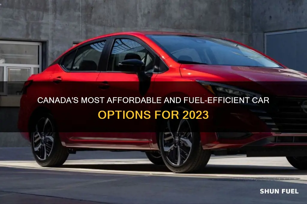 what is the cheapest most fuel efficient car in canada