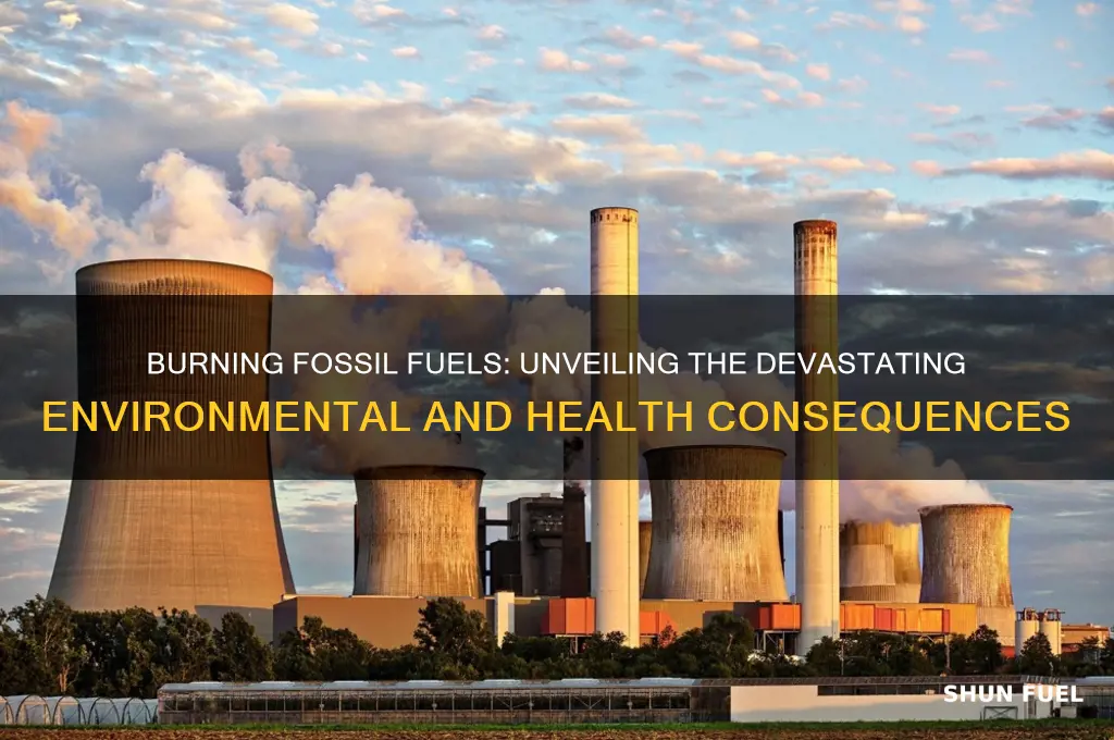 what is the consequence of burning fossil fuels
