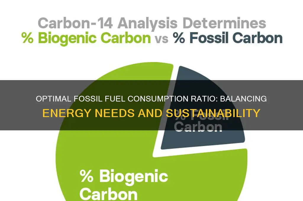 what is the correct ratio of fossil fuel consumption