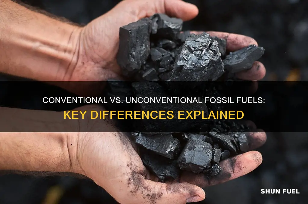 what is the difference between conventional and unconventional fossil fuels