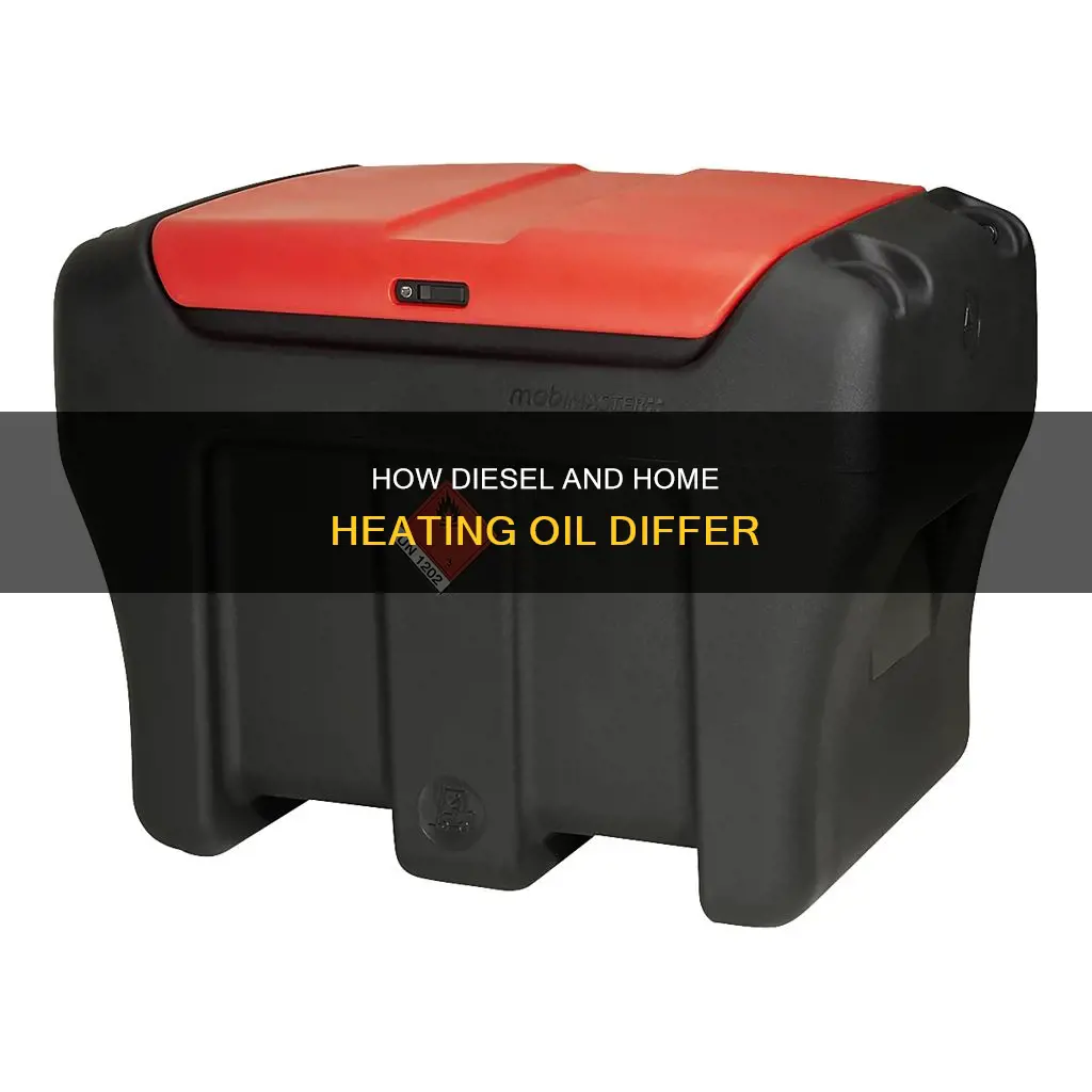 what is the difference between diesel and home fuel oil