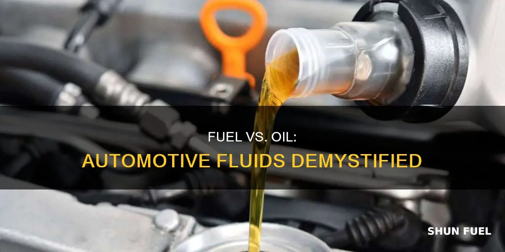 what is the differnce between fuel and oil automotive lines