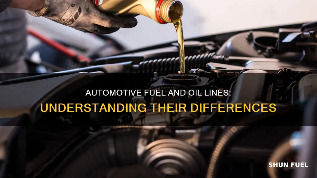 what is the differnce between fuel and oil automotive lines