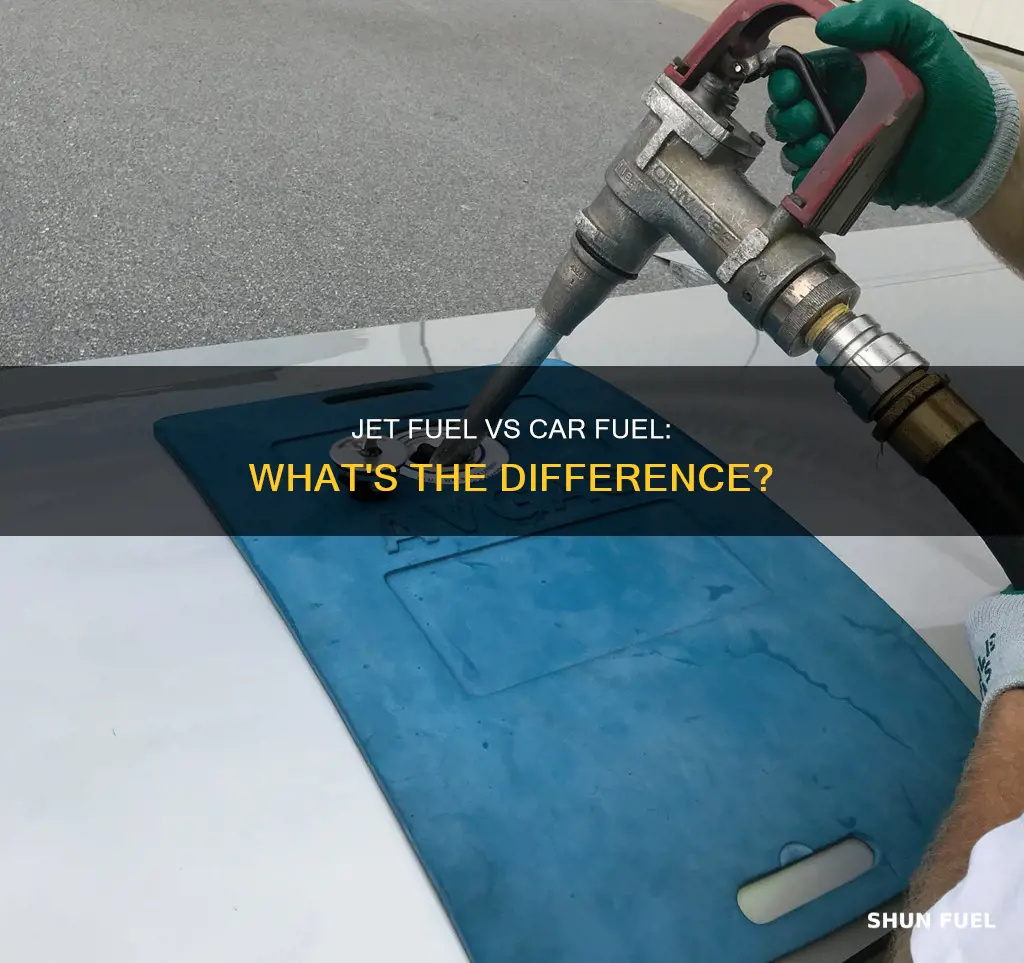 what is the diffrece between jet fuel and car fuel