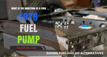 1978 F100 Fuel Pump Direction: A Comprehensive Guide