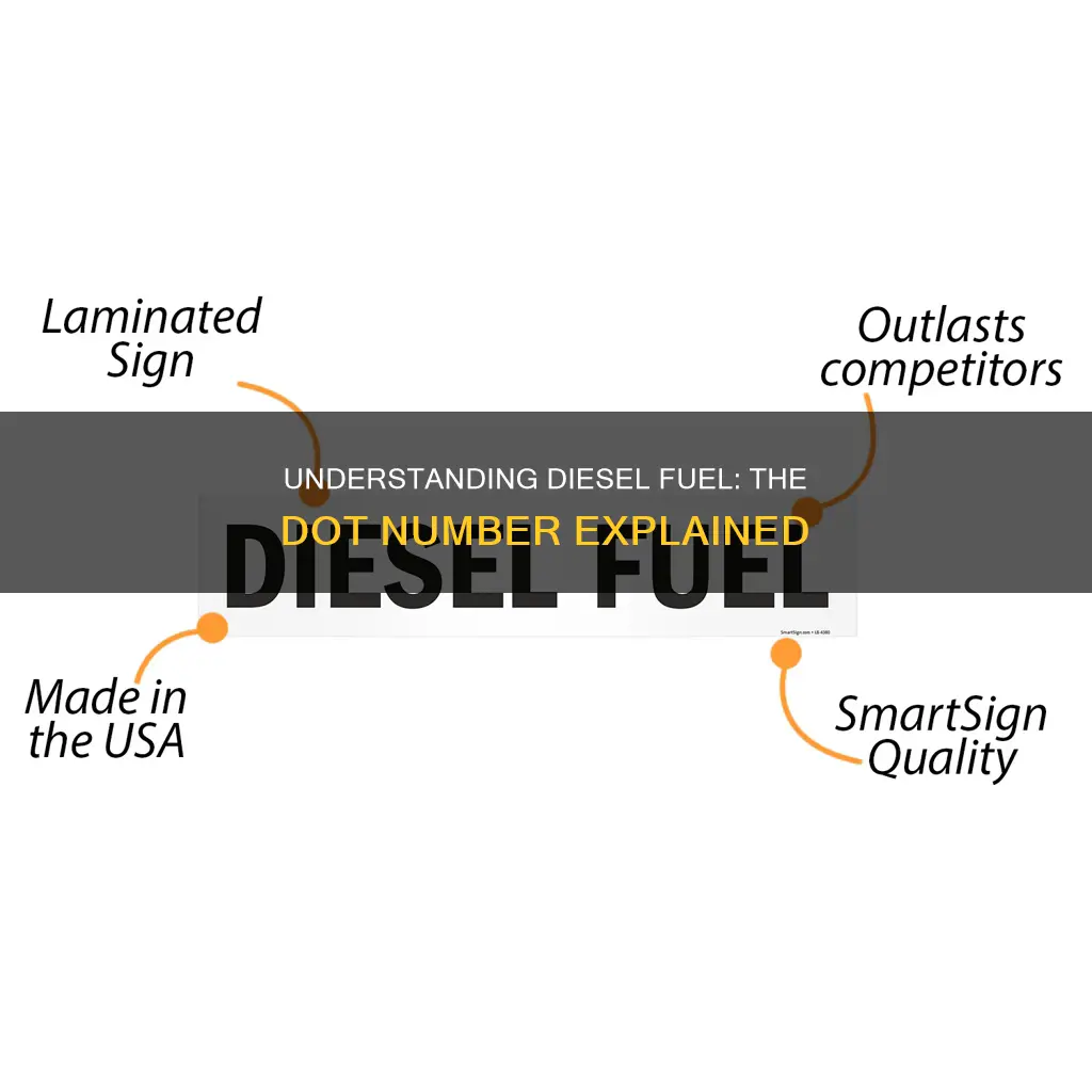 what is the dot number for diesel fuel