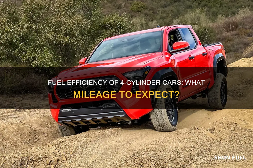 what is the expected fuel mileage of a 4-cylinder car