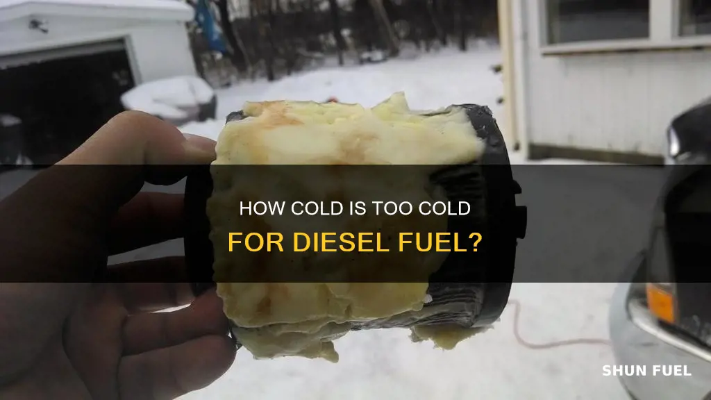 what is the freezing point for diesel fuel
