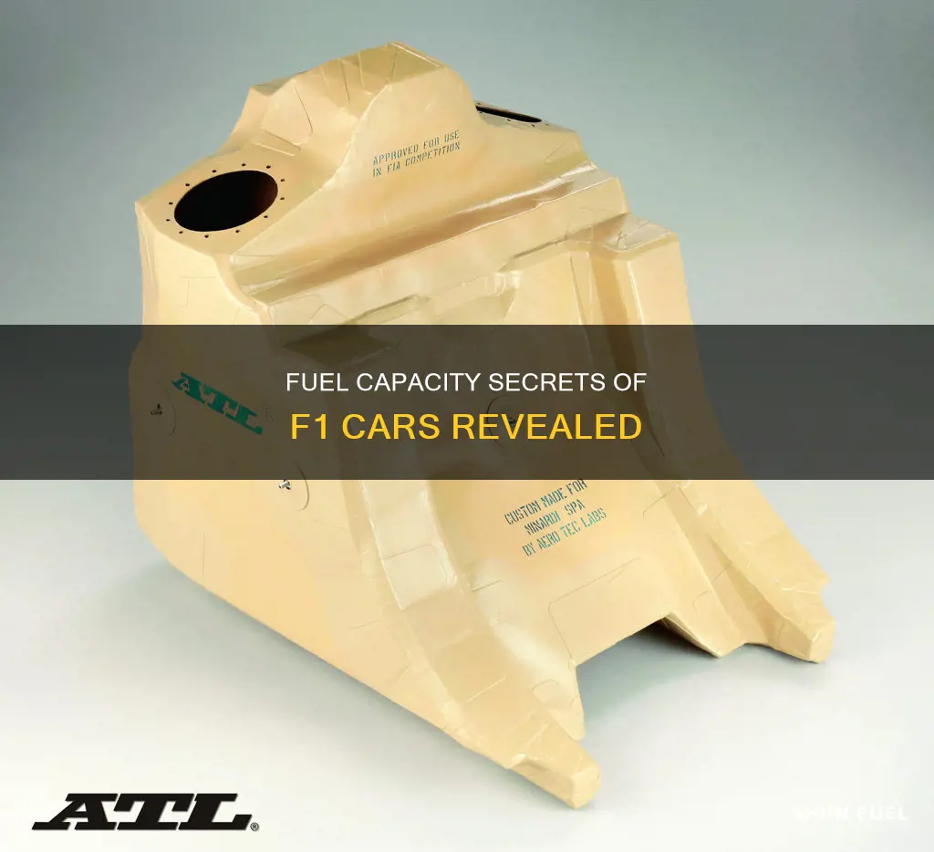 what is the fuel capacity of a f1 car