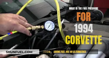 Fuel Pressure Requirements for the 1994 Corvette Model