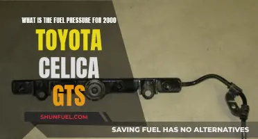 Fuel Pressure Specifications for 2000 Toyota Celica GTS