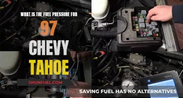 Fuel Pressure Requirements for 1997 Chevy Tahoe Explained