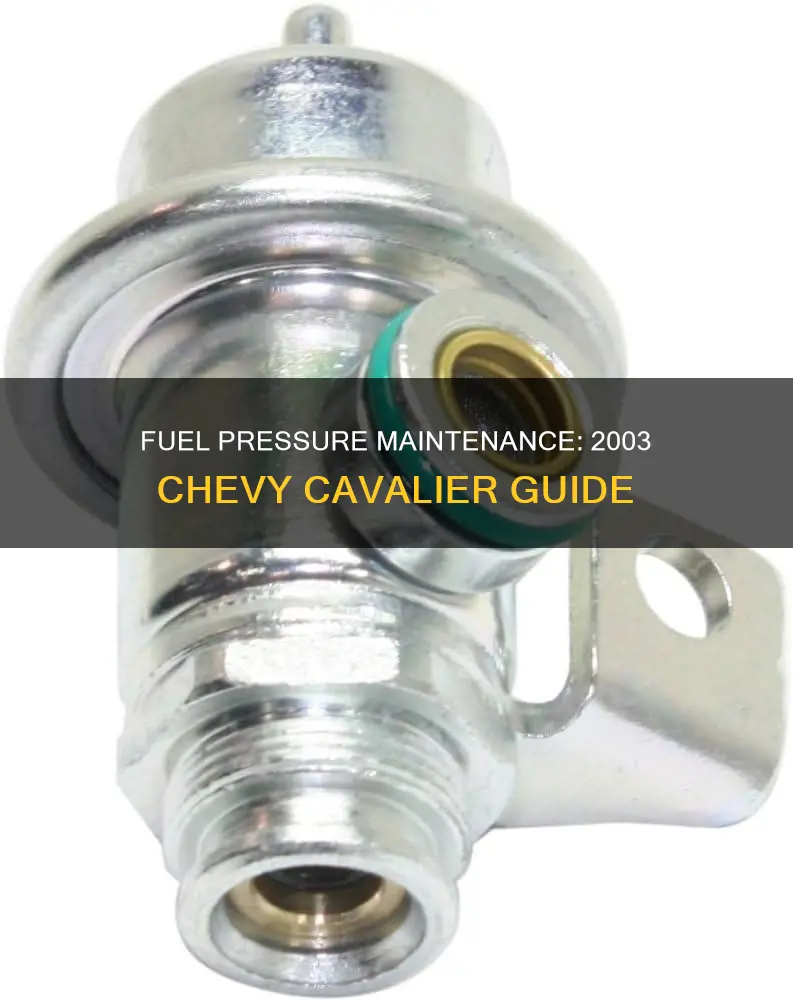 what is the fuel pressure on 2003 chevy cavalier