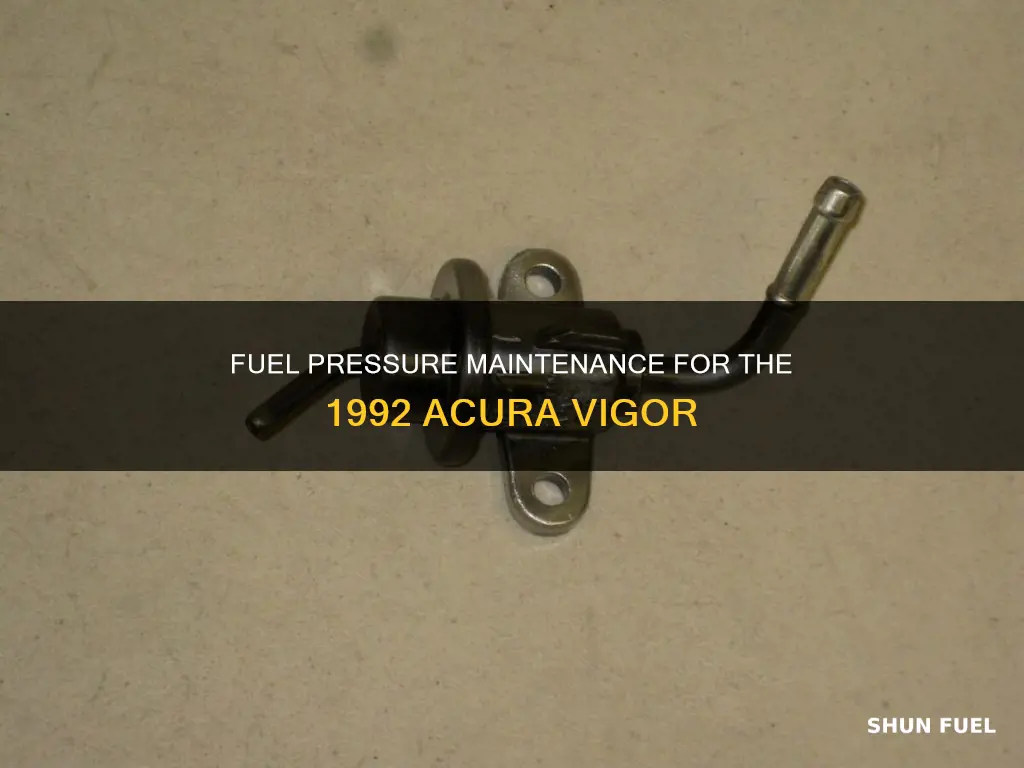 what is the fuel pressure on a 92 acura vigor