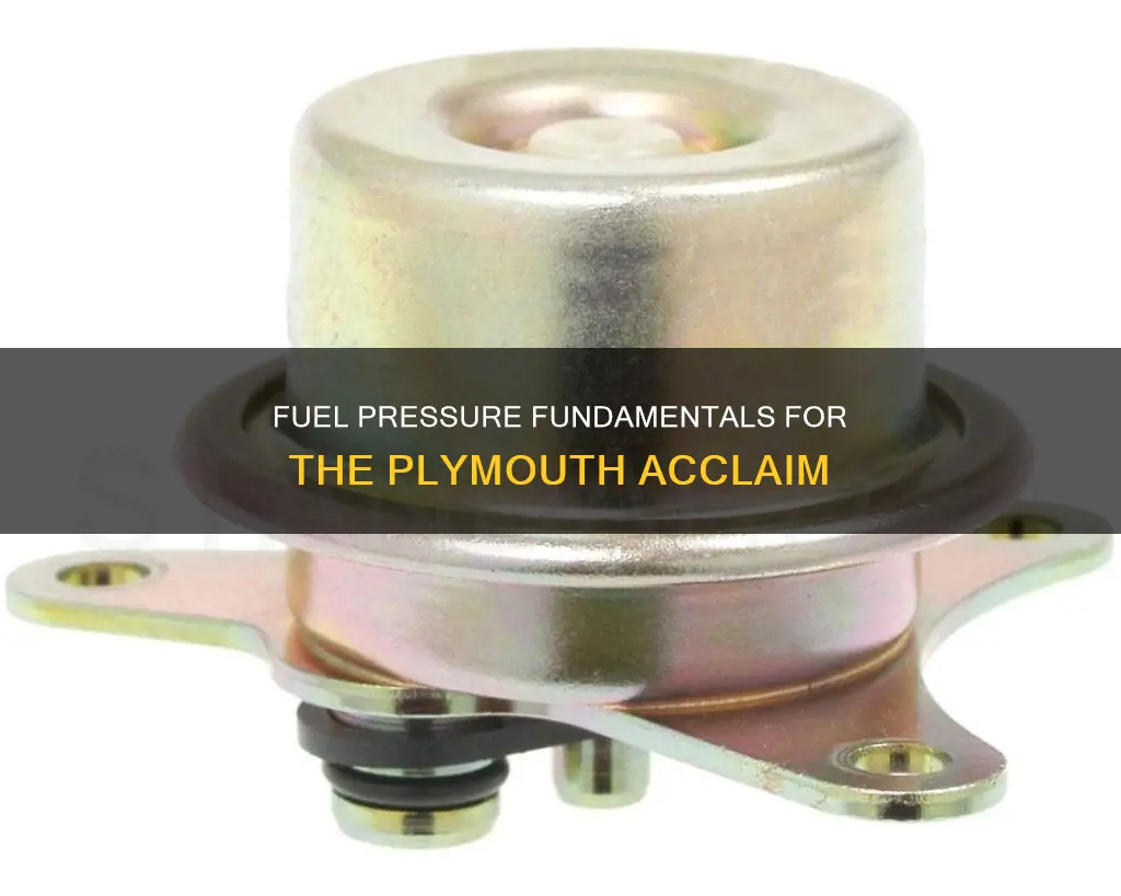 what is the fuel pressure plymouth acclaim