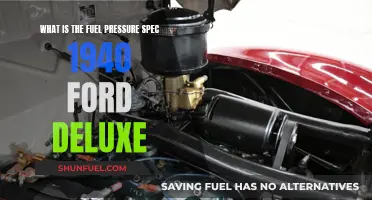 Ford Deluxe Fuel Pressure: Specifications and Performance