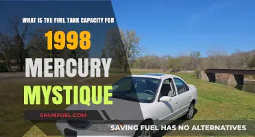 Fuel Tank Capacity: 1998 Mercury Mystique Specifications