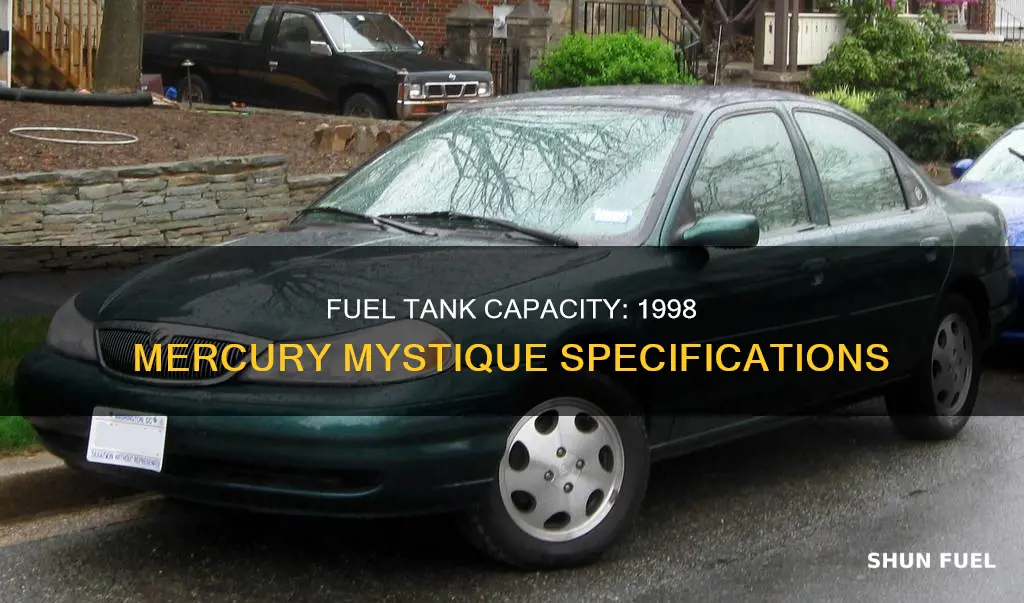 what is the fuel tank capacity for 1998 mercury mystique