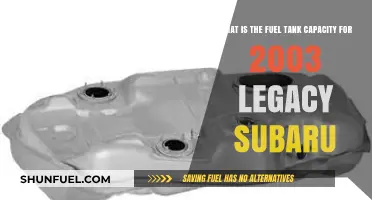 Fuel Tank Capacity of 2003 Legacy Subaru: How Much?