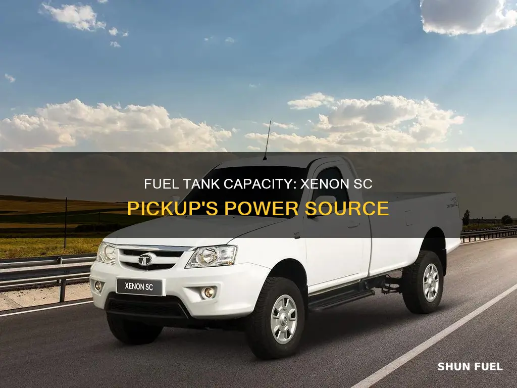 what is the fuel tank capacity of xenon sc pickup