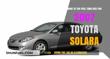 Fuel Tank Capacity for 2007 Toyota Solara