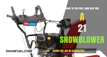 Snowblower Fuel Tank Size: 21-Inch Capacity Explained