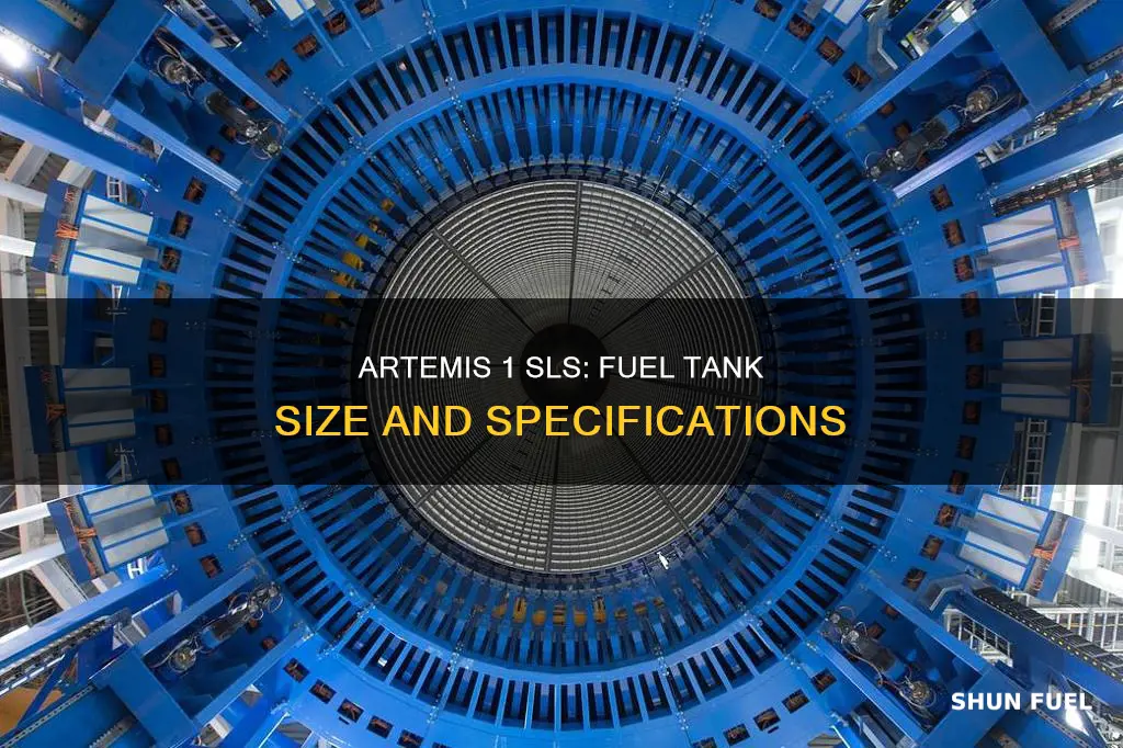 what is the fuel tank size for artemis 1 sls