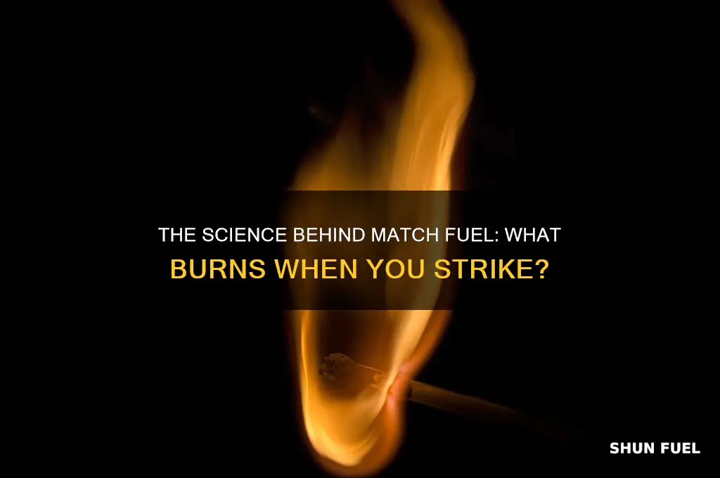 what is the fuel used when a match burns