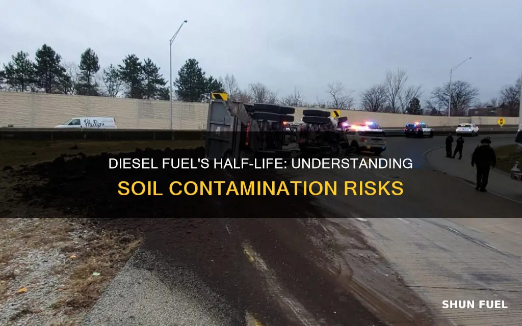 what is the half life of diesel fuel in soil