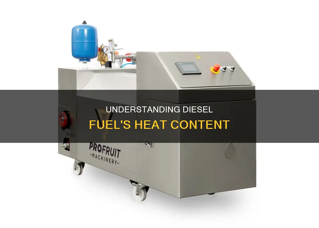 what is the heat content of diesel fuel