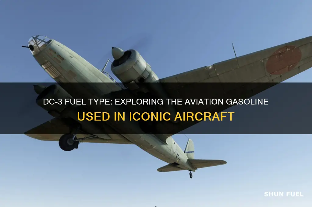 what is the kind of fuel used in a dc3