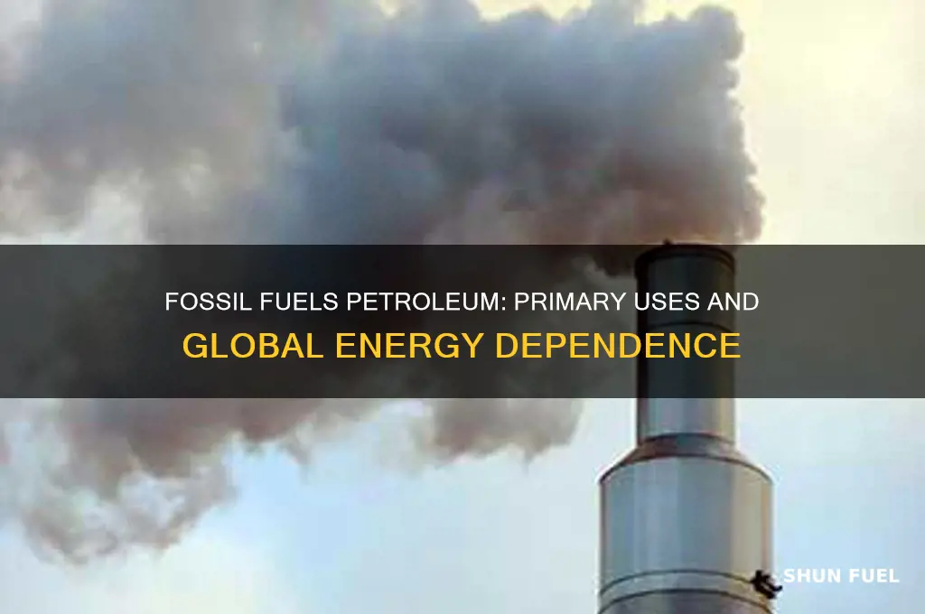 what is the main use of fossil fuels petroleum