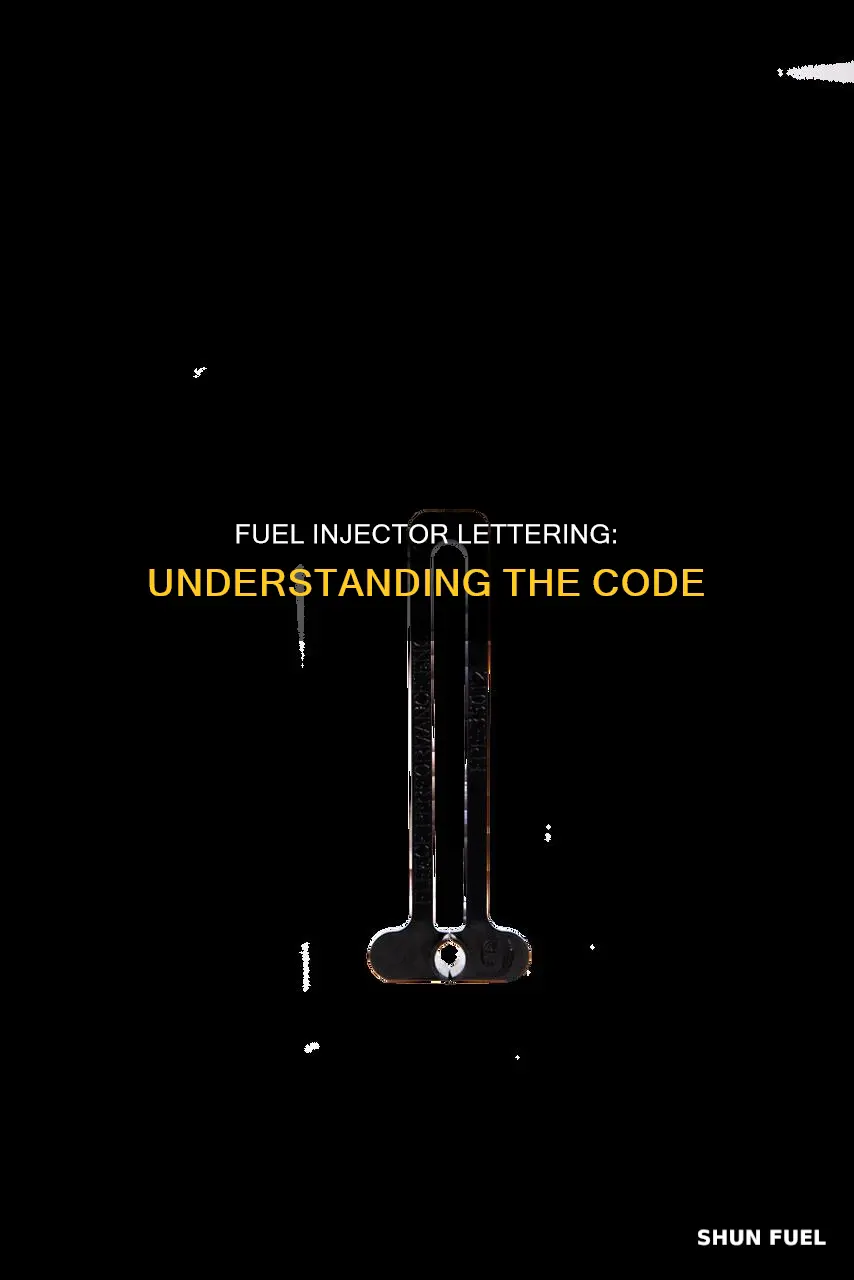 what is the meaning of letter on fuel injector