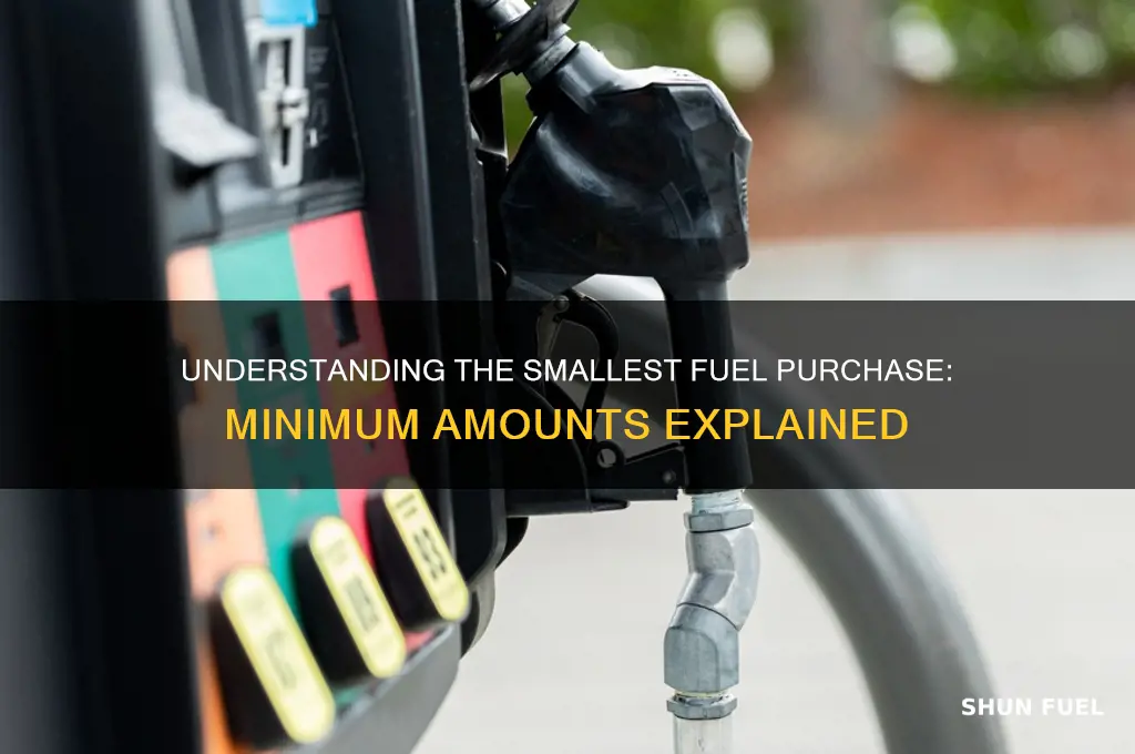 what is the minimum amount of fuel you can buy