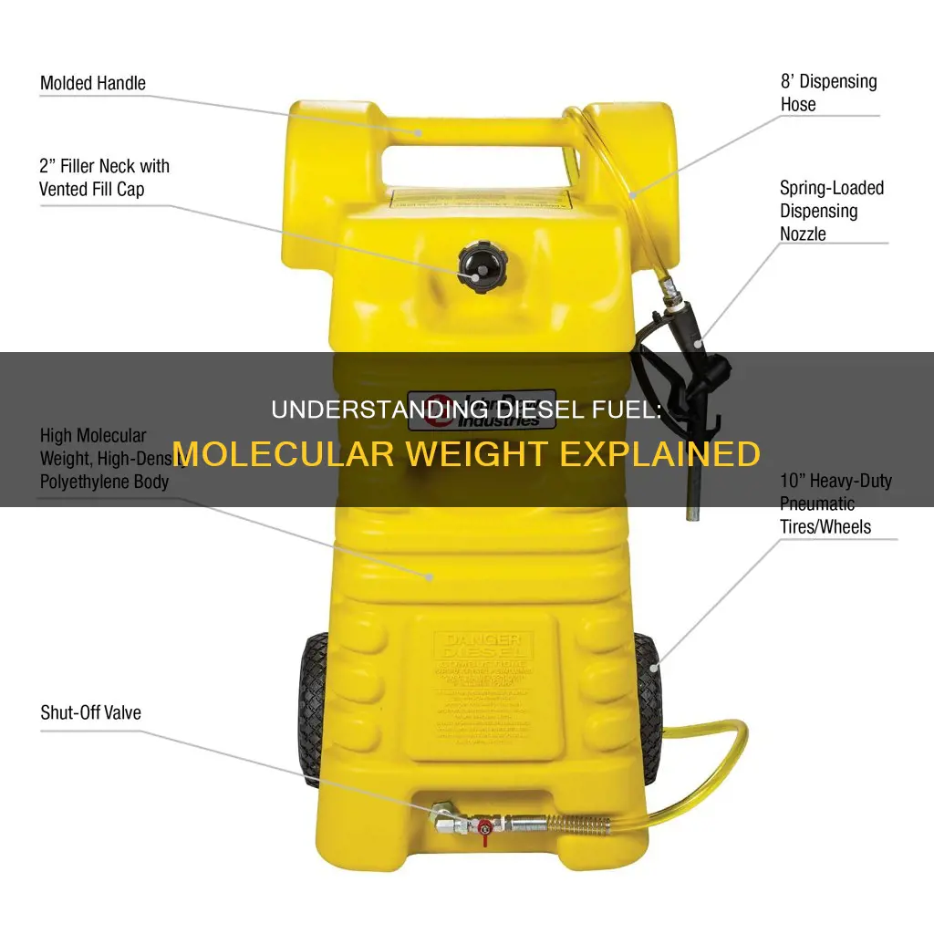 what is the molecular weight of diesel fuel