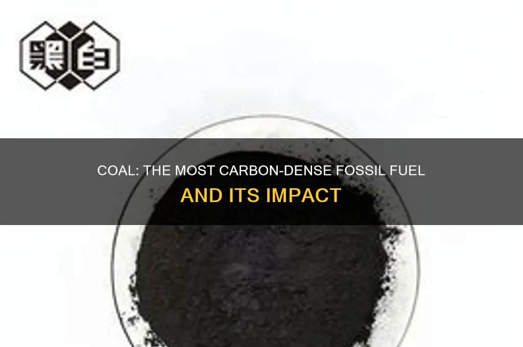 what is the most carbon dense fossil fuel