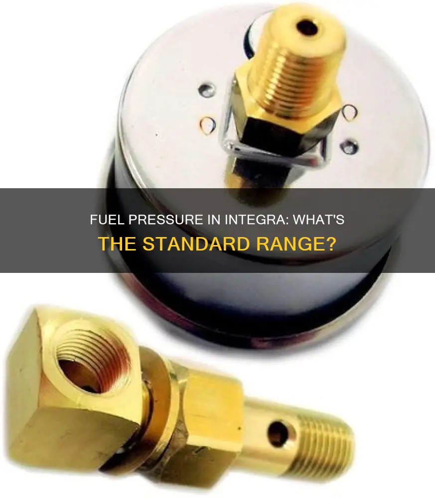 what is the normal fuel pressure of a integra