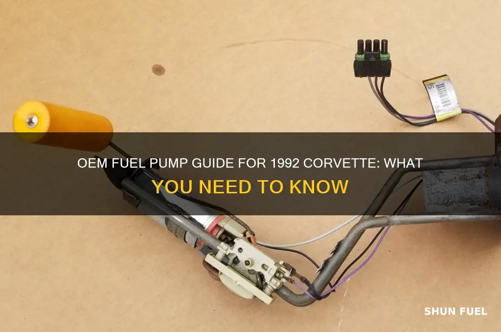 what is the oem fuel pump for 92 corvette