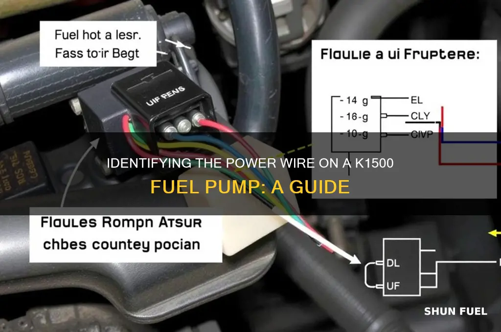 what is the power wire on a k1500 fuel pump