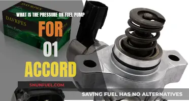 Fuel Pump Pressure: 01 Accord Maintenance Guide