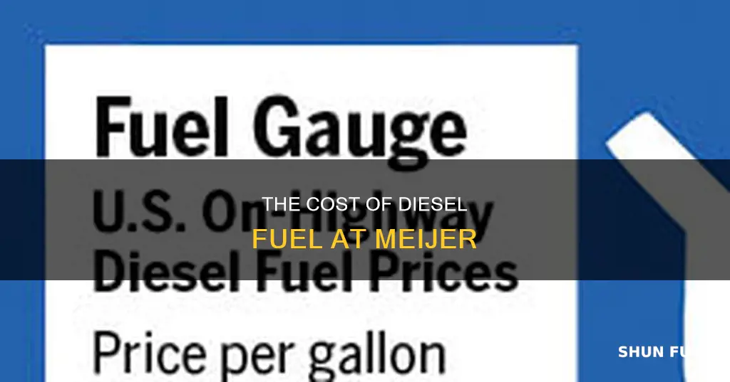 what is the price of diesel fuel at meijer