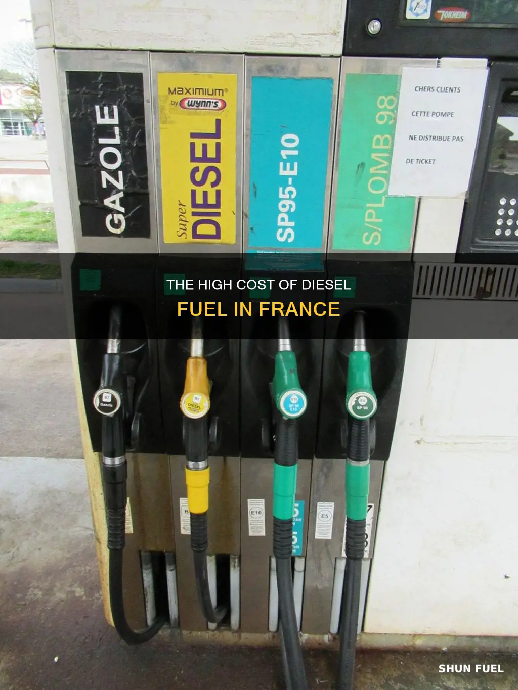 what is the price of diesel fuel in france