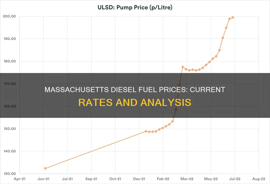 what is the price of diesel fuel in massachusetts