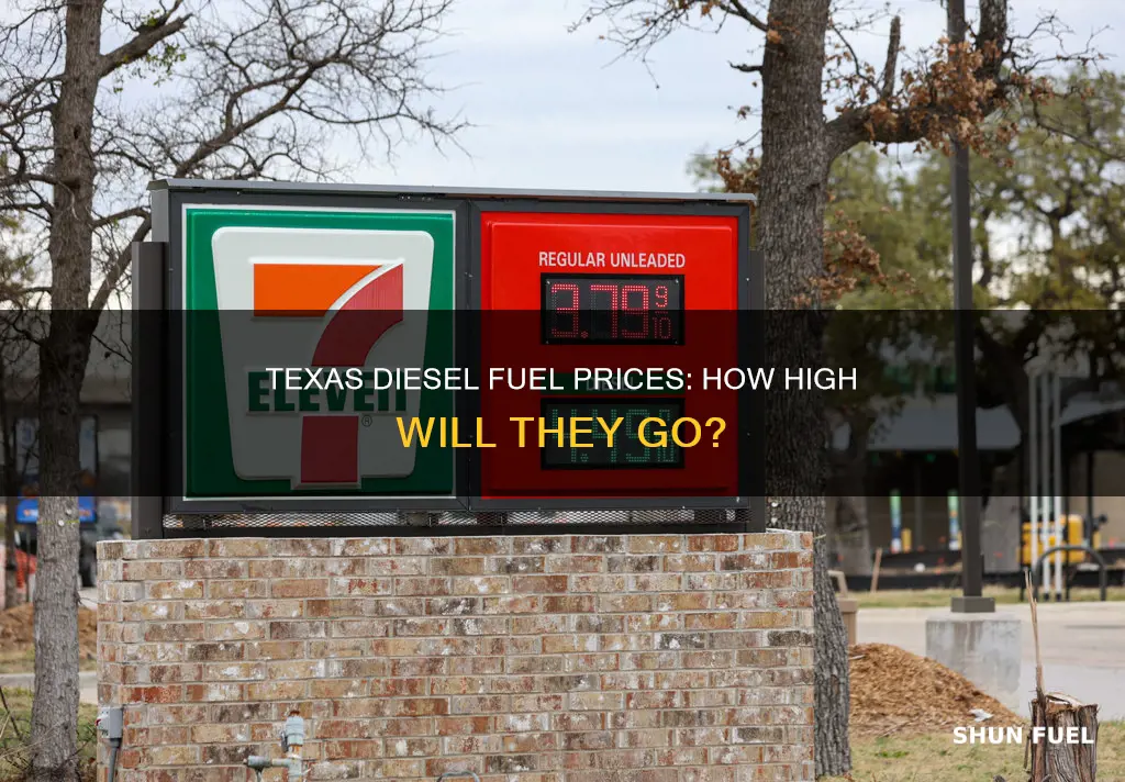 what is the price of diesel fuel in texas